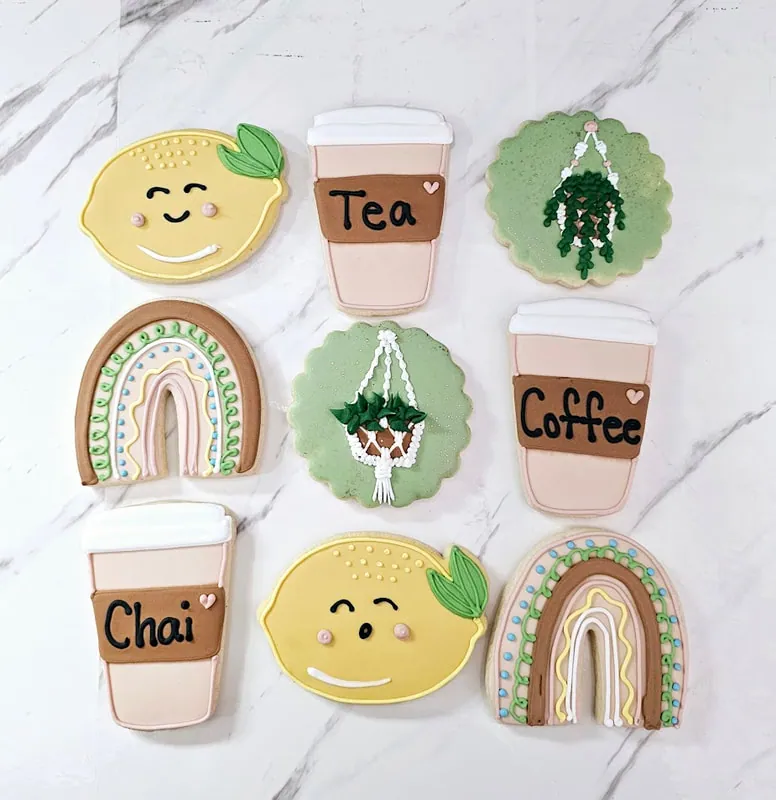 Decorated sugar cookies