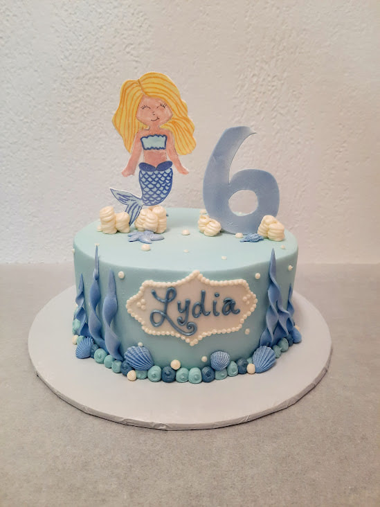 Mermaid birthday cake