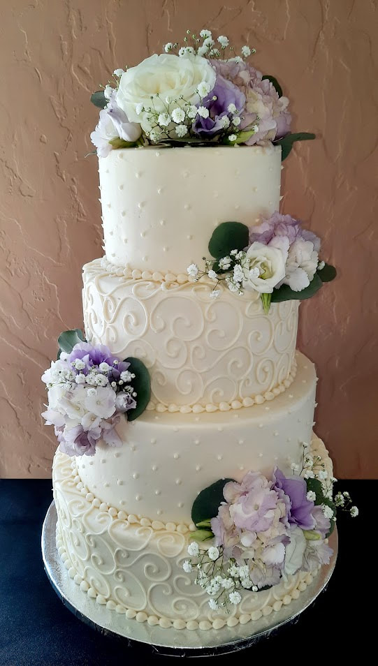 Spring wedding cake